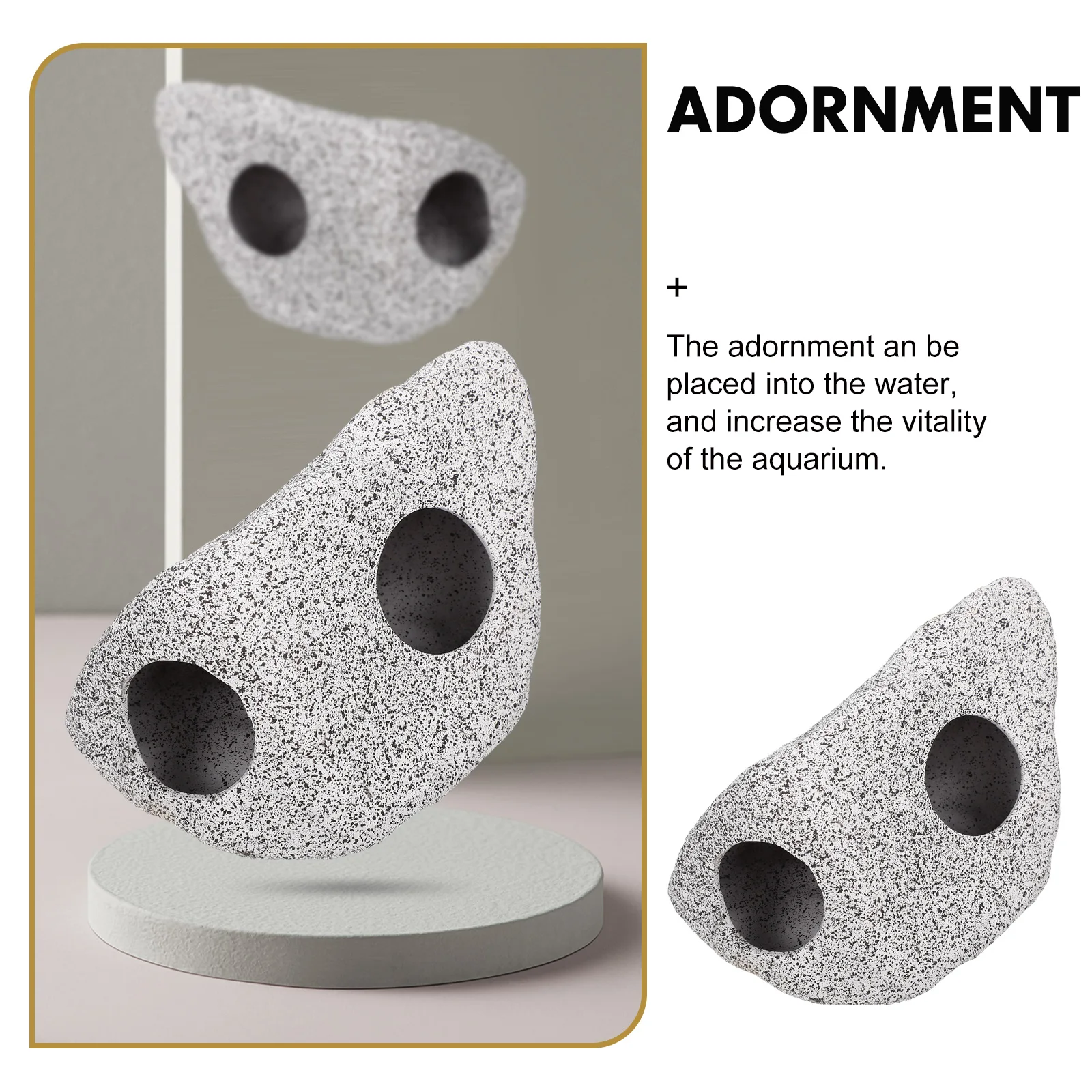 

Aquarium Decor Fish Tank Cave Adorn Shrimp Hideout Stable Wide Bottom Compact Design Shrimp Cave Fish Tank Decor