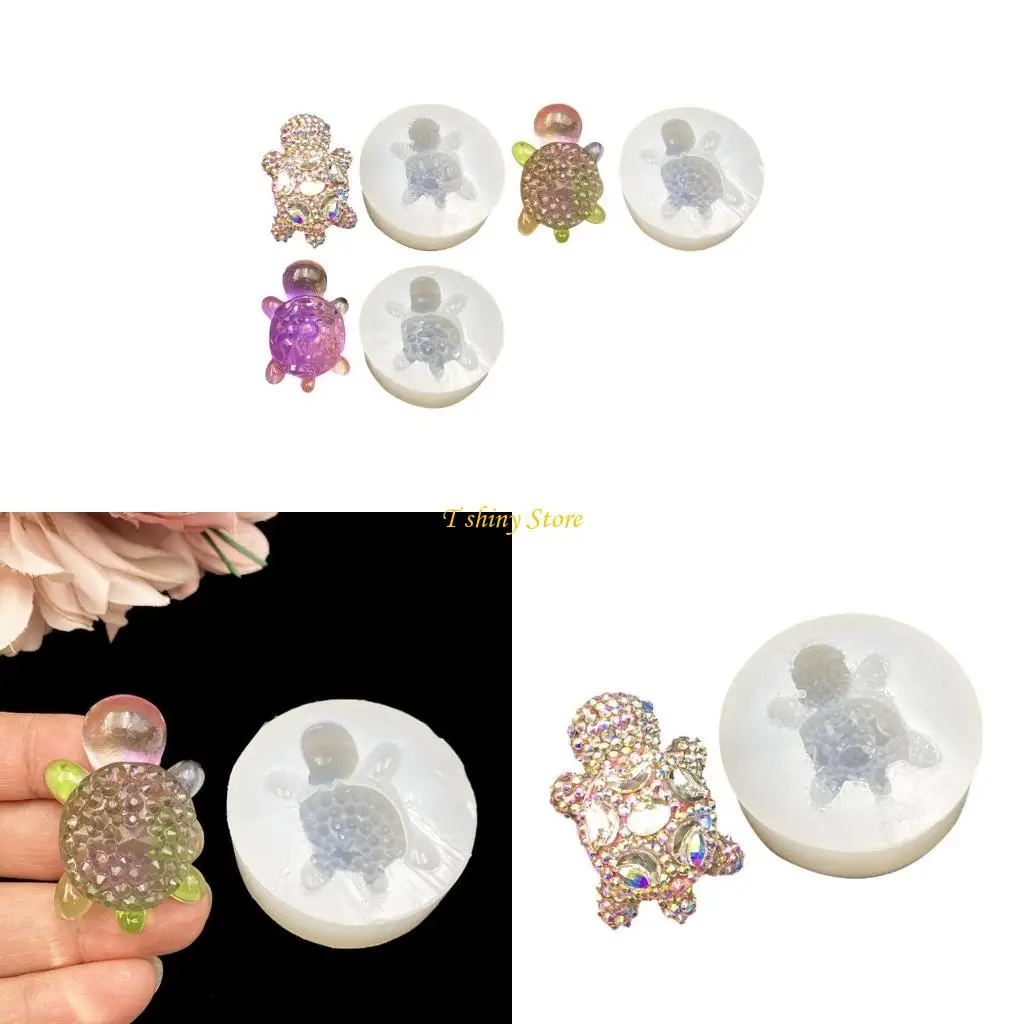 

N58F Flexible Silicone Jewelry Ornament Crafting Mold Best For Making Realistic Diamonds Turtles Resin Crafts And Gifts