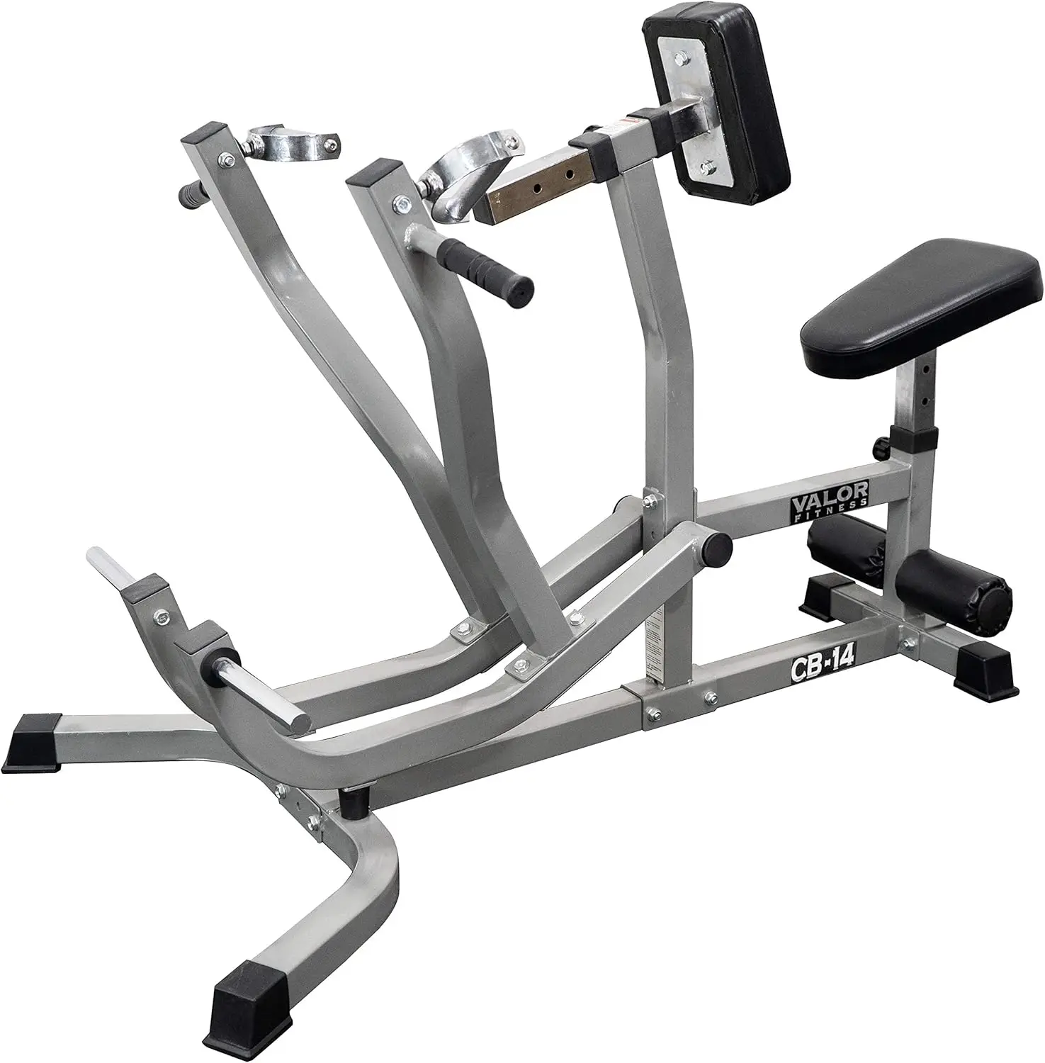 Seated Row Machine - Plate Loaded, Converging Arms, Multi-Grip Handles, 400 lb Capacity Includes 2