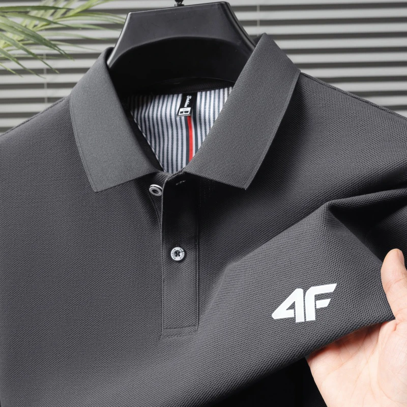 

Men's summer casual Polo shirt, suitable for short-sleeved business casual button-down shirt. M - 4XL size