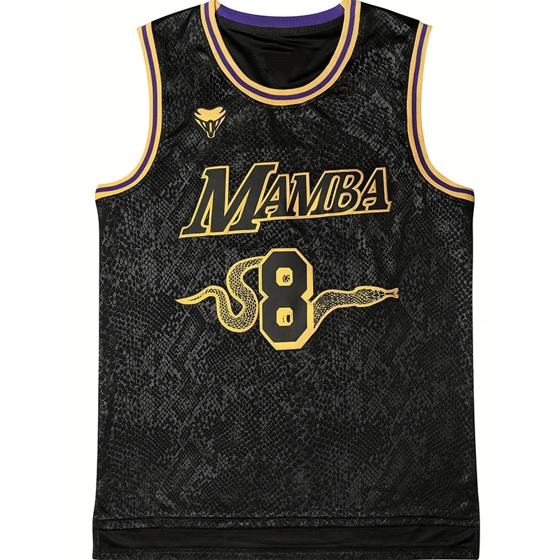 New Arrivals Mamba #8 #24 Basketball Jersey Kids Adult Breathable Sports Tops Boy's Men's Basketball Sleeveless Shirts For Men