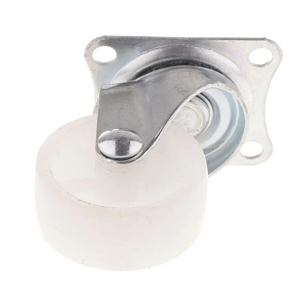 Swivel Caster Wheels Non-marking Rubber 1.5 Inch Furniture Wheel Castor Heavy Duty Platform for Equipment Stands