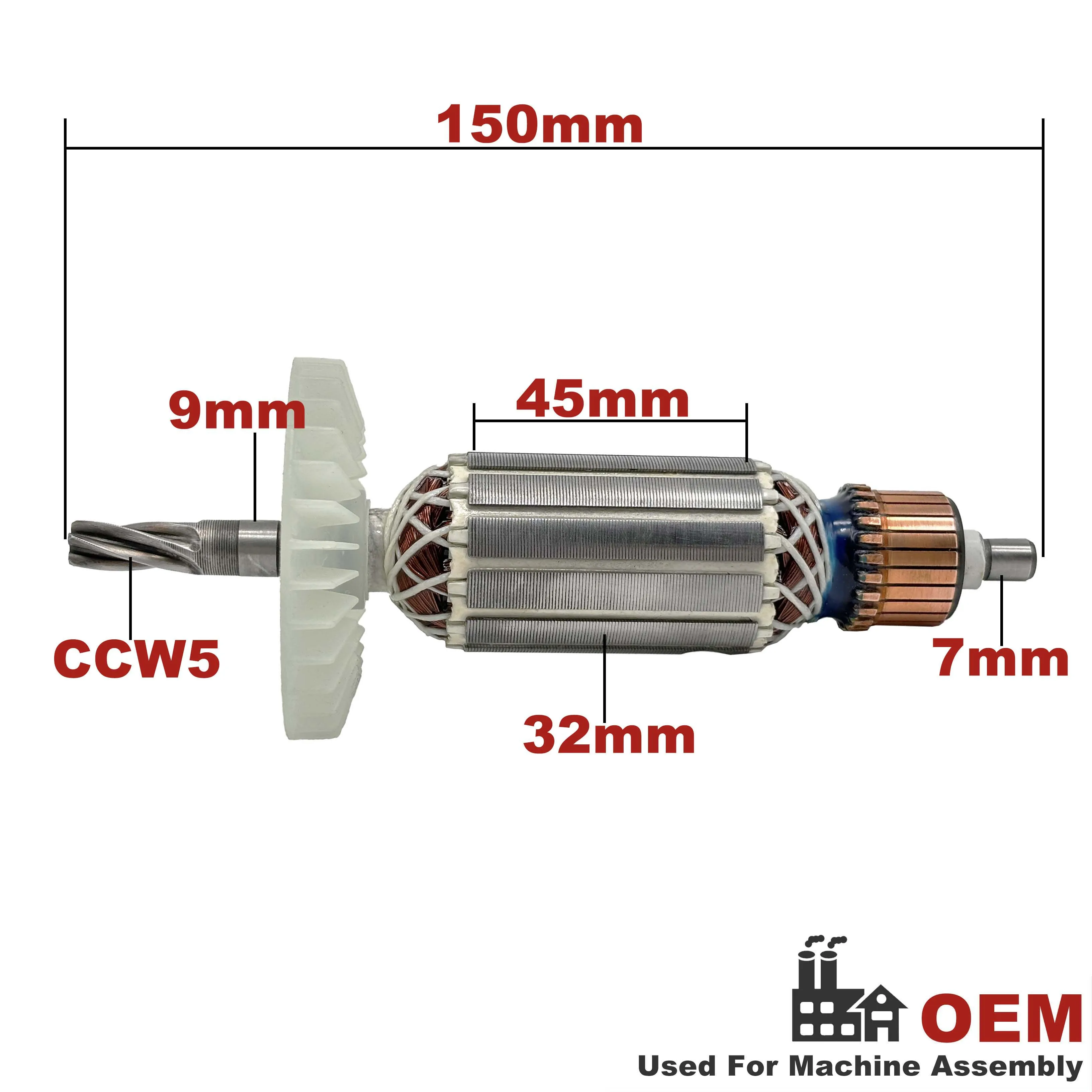 AC220V-240V Armature Rotor Anchor Stator Replacement for MAKITA Rotary Hammer HR2450