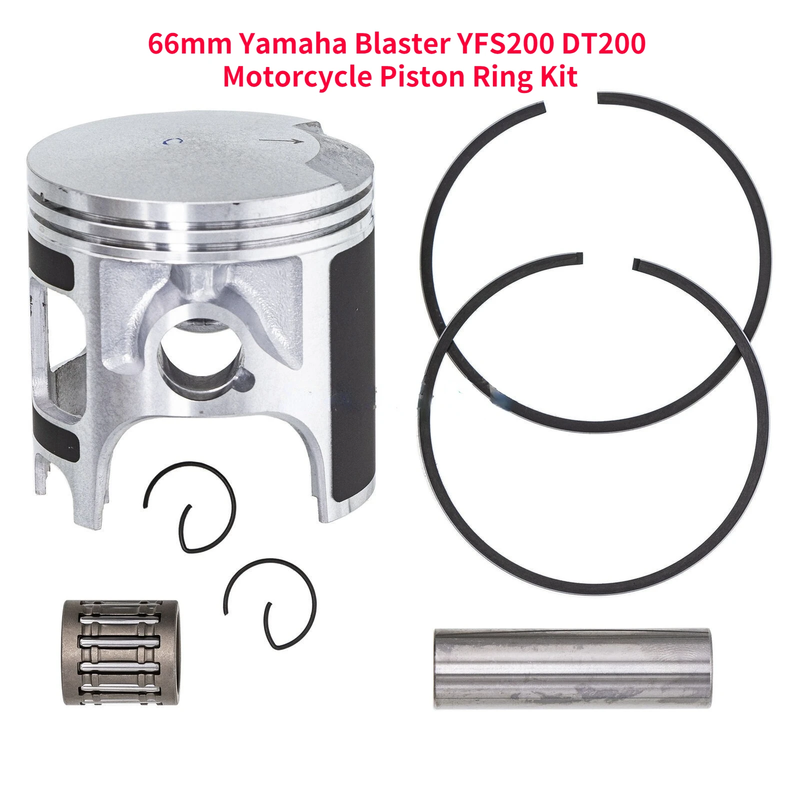 

Piston Ring Kit YFS200 For Yamaha Blaster200 YFS 200 DT200 Bore Size 66mm Motorcycle Engine Parts Cylinder Sets DT 200 1988-2006