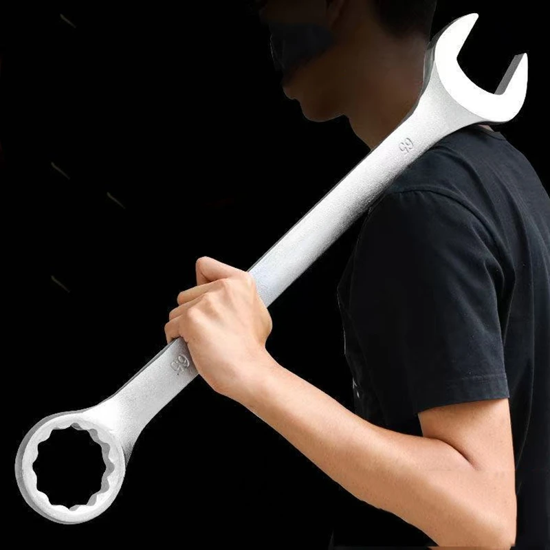 

Double Headed Box Wrench Dual-Purpose Wrench Opening Dumb Wrench Car Self-Defense Wrench 57 60 65 70 80 85