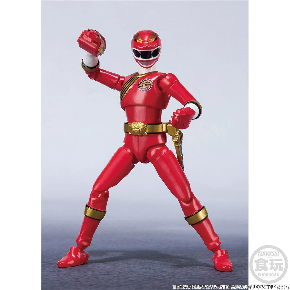 Stocked Bandai Shodo Super Hyakujuu Sentai Gaoranger Collectible Figures Model Toys for Fans Kids