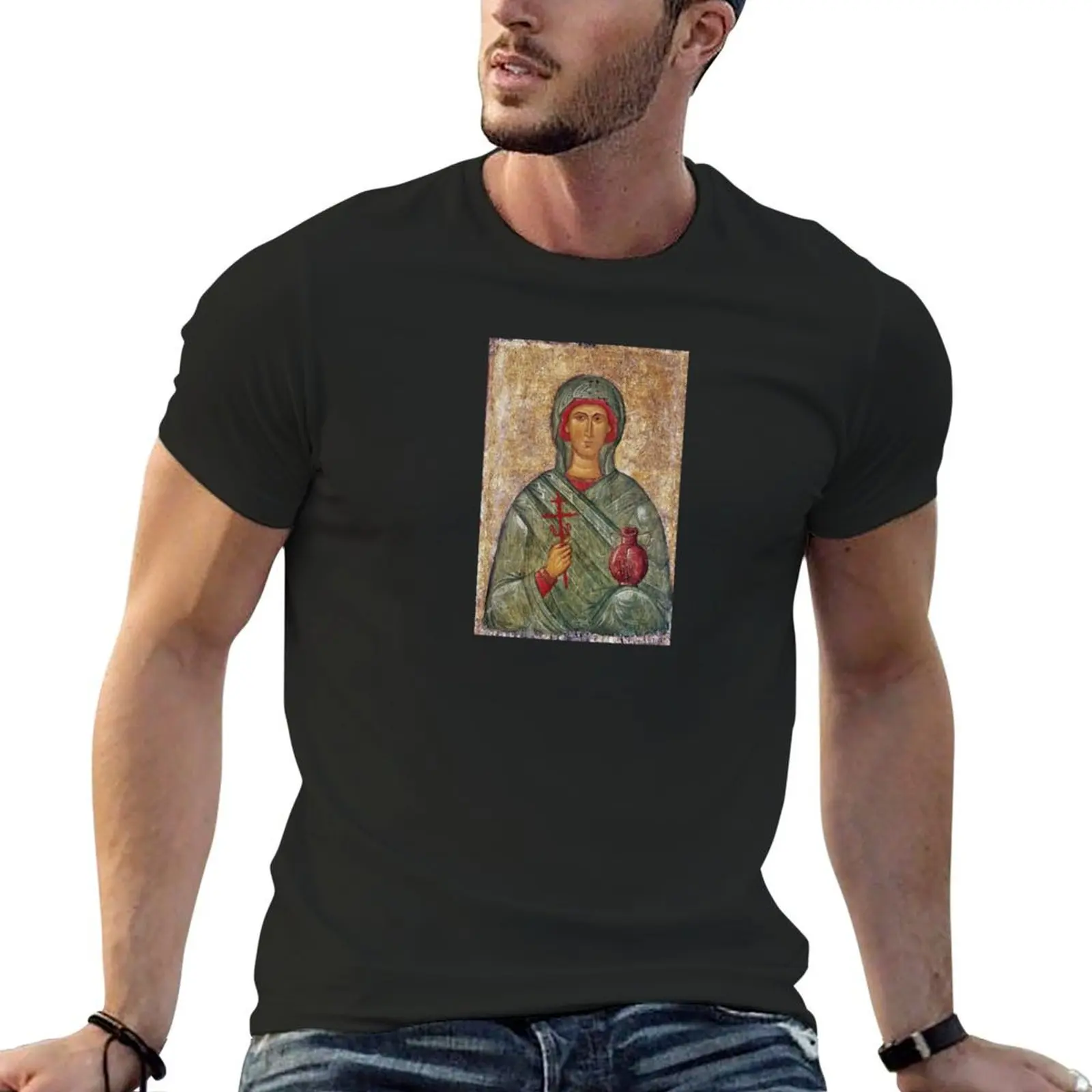 

Saint Anastasia of Sirmium T-Shirt blacks heavyweights plain fruit of the loom mens t shirts