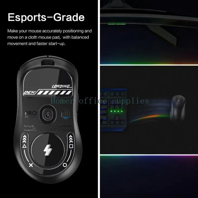 

K43B High Adhesion Tempered Glass Mouse Pads For GPW4 GPROX SUPERLIGHT 2 DEX Glides