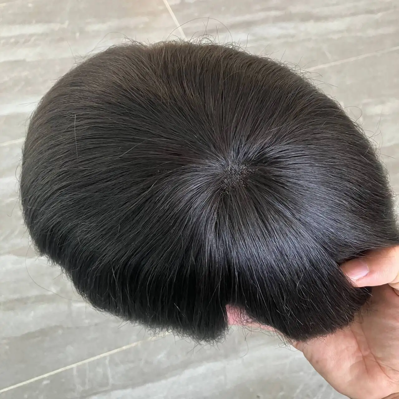 أستراليا عقدة مزدوجة الشعر البشري الطبيعي الشعر المستعار الذكور الشعر الاصطناعي الدانتيل بو قاعدة بني داكن # 2 # 1 شعر مستعار بنظام مسامي للرجال