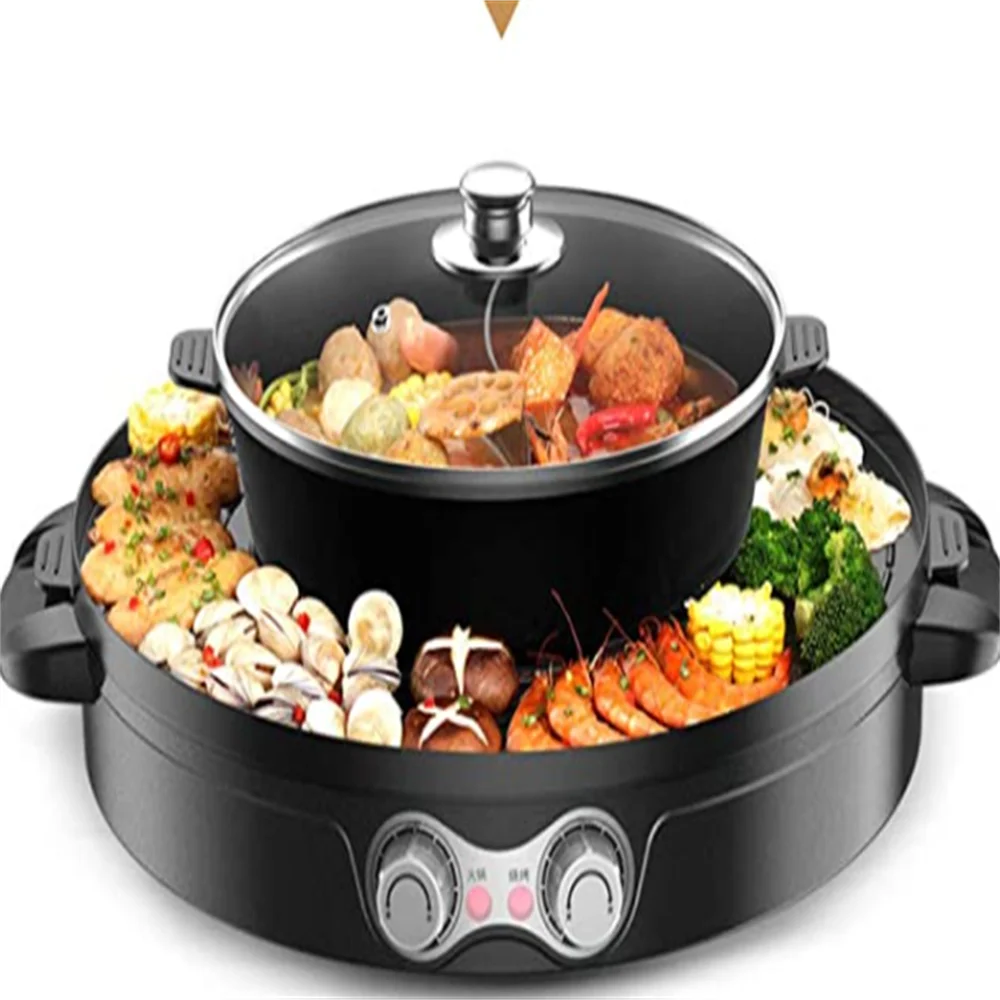 Household Electric Barbecue Oven Mandarin Duck Smokeless Barbecue Plate Electric Barbecue Plate Pot