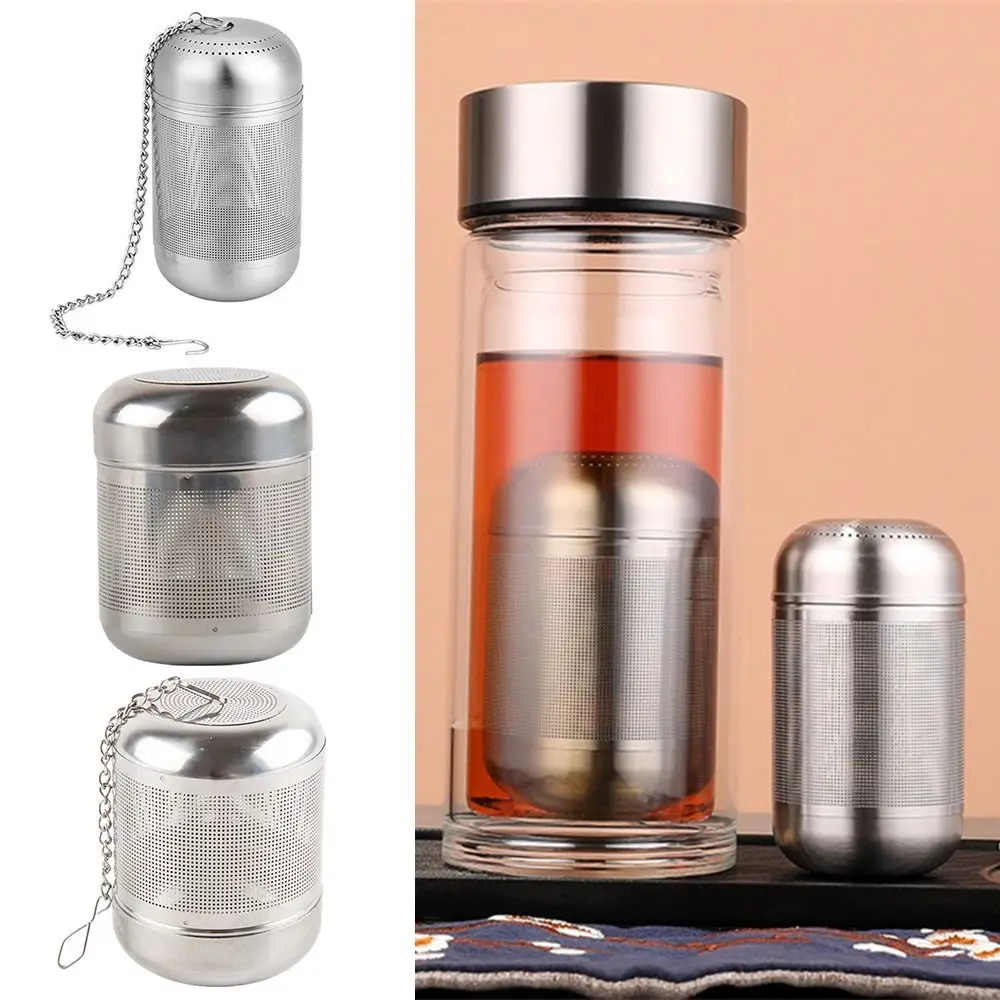 Infusor de té de acero inoxidable, colador de bolas de condimentos de especias, tetera de malla fina, filtro de café, accesorios de cocina