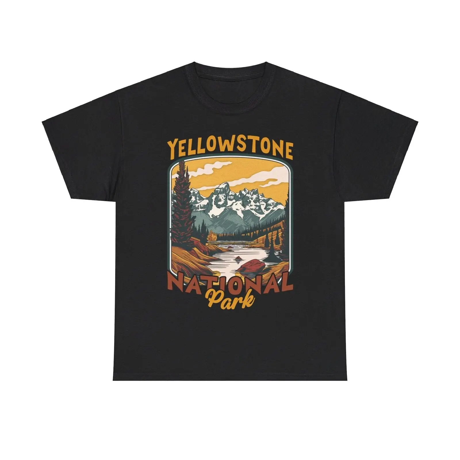 Yellowstone National Park Wyoming Poster Print T shirt