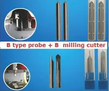 Sec-E9 B type probe + milling cutter For Key Cutting Machine Sec-E9 key machine