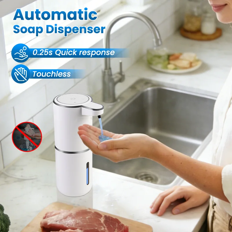 

380ML P11 Light Display USB Rechargeable Tabletop Or Wall-Mounted Electric Automatic Smart Sense Soap Dispenser Hand Wash Bottle