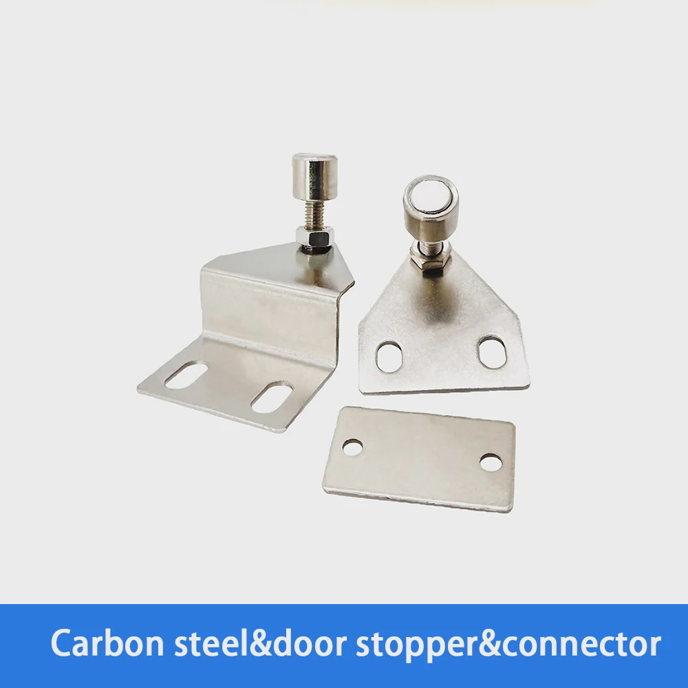 Carbon Steel Square Hole Plate Fixing Parts Adjustable Door Suction 3030/4040 Bottom Plate Corner Code Material Accessories