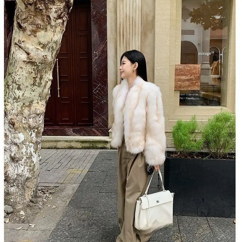

Пальто из искусственного меха для девочек, пальто, женская одежда, удлиненная осенняя жена, стиль «Старые деньги», большие детали, асимметрия, молния спереди, тонкий, удобный