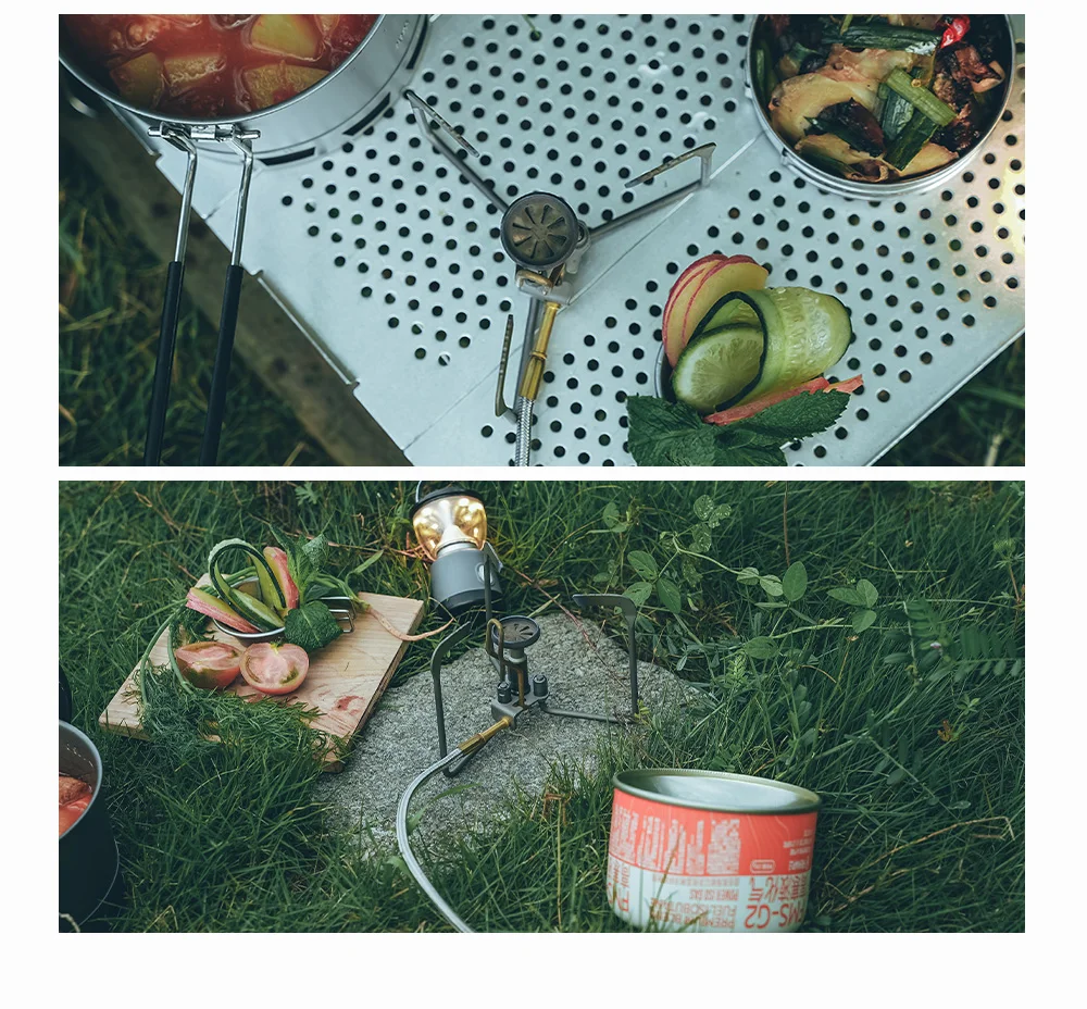Fire-Maple Petrel Ultraleichter geteilter Titan-Herd, tragbarer Campingbrenner mit Windschutzscheibe, kompaktes Outdoor-Wandern, Kochen – Detail 7