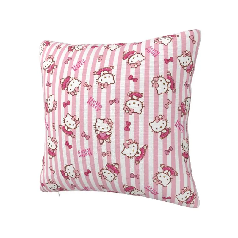 Nordic Hello Kitty Cushion Cover 45x45Cm Soft Polyester Throw Pillow Case For Sofa ChairHome Decor Pillowcase