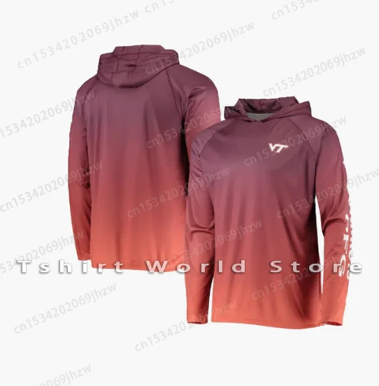 كولومبيا Pfg قمصان الصيد مقنعين الصيف الرجال طويلة الأكمام ملابس الصيد Upf 50 تنفس الصيد Camisetas Pesca دي Pesca #5