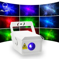 ALIEN 방수 RGB 오로라 레이저 조명 프로젝터, DMX 무대 조명 효과, 야외 정원 크리스마스 트리 스퀘어 파티 장식 램프, 2W