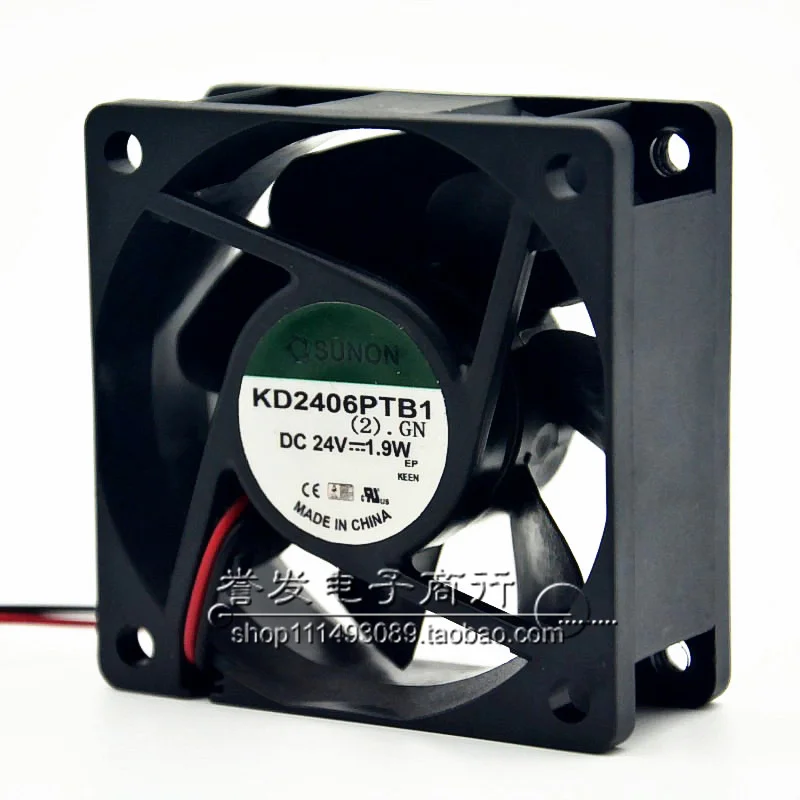 NIEUWE ORIGINELE KD2406PTB1 24 V 1.9 W 6025 60x60x25mm KOELVENTILATOR RADIATOR