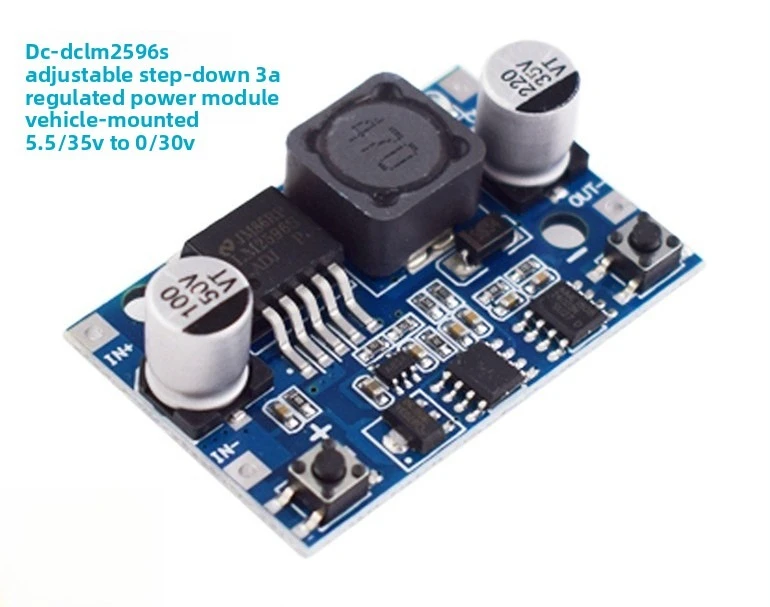 LM2596S DC-DC Adjustable Step Down Power Module 3A Buck Regulator 5.5-35V Input 0-30V Output HW-817