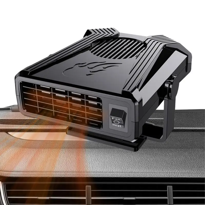 

Car Windscreen Heater 12-24V Car Heater 2 In 1 Fast Heating Cooling Windshield Defroster Defogger 360 Degree Rotation For Cars