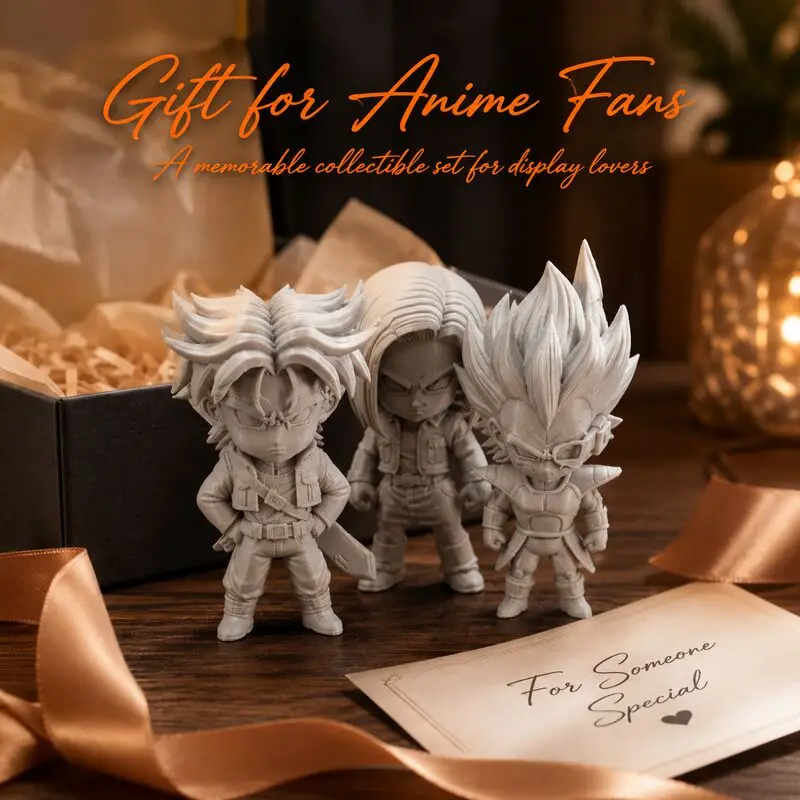 9 Stile zur Auswahl: Anime Dragon Ball Saiyan Unbemalte Figur, Weiße 3D-Statue zum Selbstbemalen, DIY-Modell, Schreibtisch-Sammlerstück, Dekoration – Detail 1