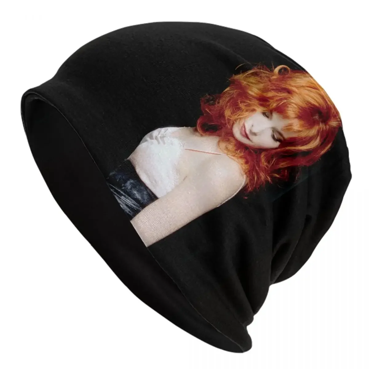 Beautiful Mylene Farmer Bonnet Hats Fashion Knitting Hat For Women Men Winter Warm French Singer Skullies Beanies Caps