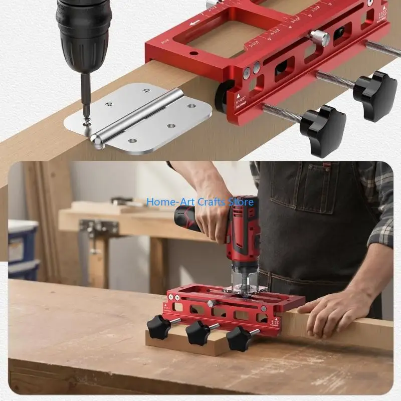 Y3NA Hinge Door Lock Hole Locators Door Hinge Mortiser Installation Router Template