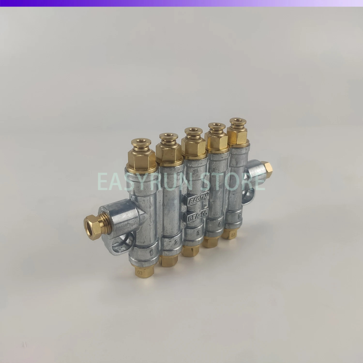 BATON 2 Ways Detective Volumetric Grease Oil Distributor Value Manifold Block For Centralized Lubrication System