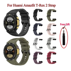 Amazfit t-rex için 2 kayış silikon yedek bant için Amazfit trex2 T-rex2 kayış spor bilezik için Amazfit T rex2 saat kayışı