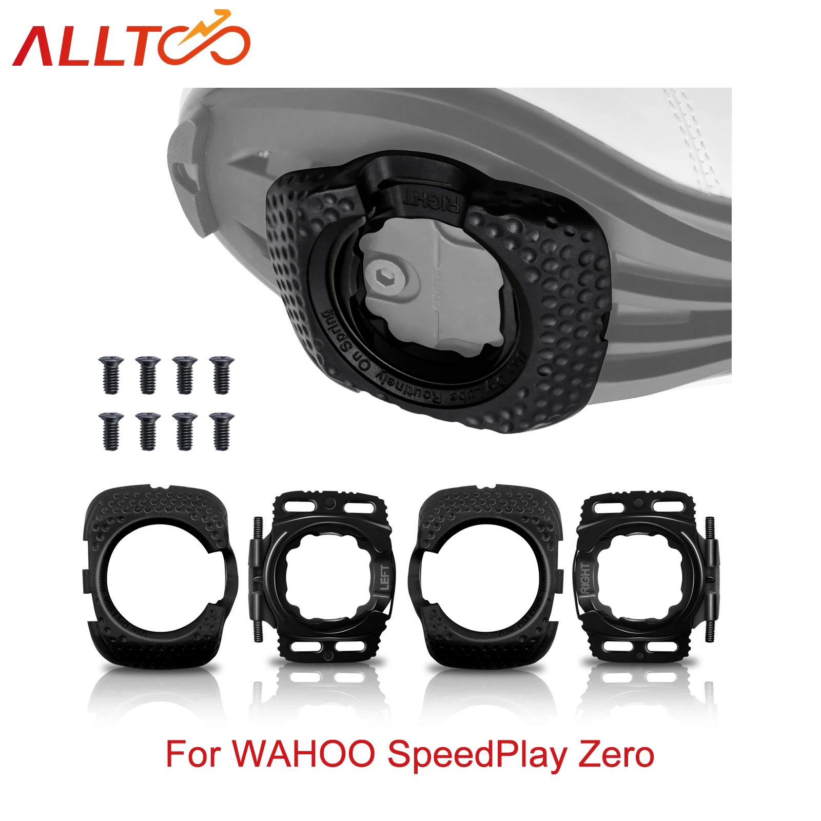 

1 Pair protective Covers Quick Release Cycling Shoes case Cleats Self-locking Pedal Cover Aerodynamic For WAHOO SpeedPlay Zero