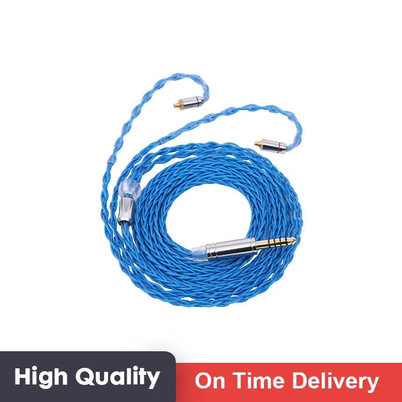 XINHS C04 8 strands of single crystal copper plated with silver + graphene headphone cable