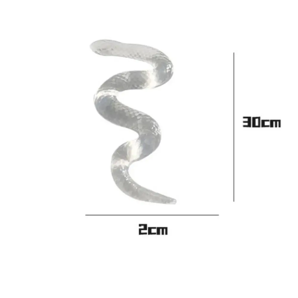 2025 透明ヘビ解凍おもちゃソフトストレスリリーフヘビピンチおもちゃ TPR スクイズシミュレーションヘビ置物ギフト