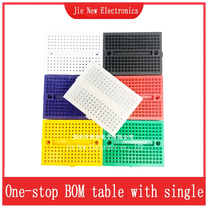 SYB-170 Mini Solderless Prototype Breadboard 170 Tie-points 35*47*8.5mm for arduino Diy Kit