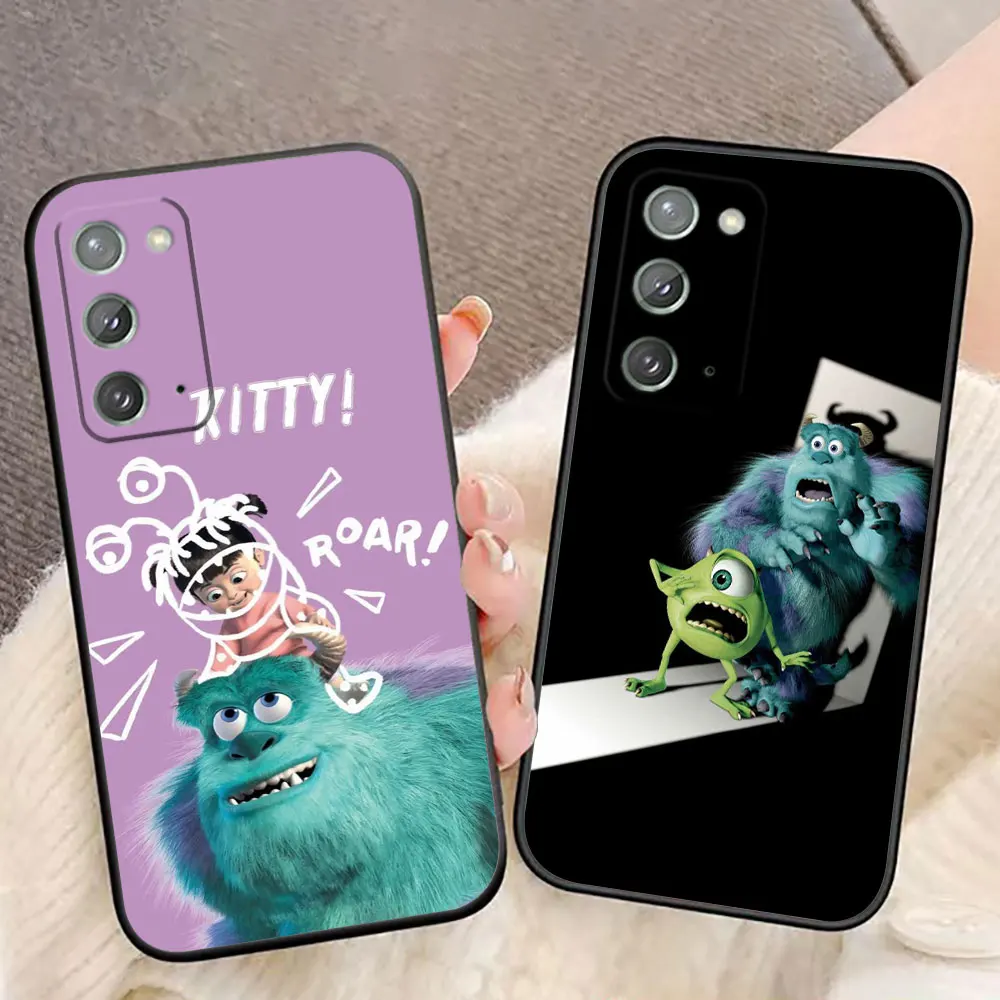 Sulley Girl Boo Monsters Inc جراب هاتف لسامسونج A03 A03S A04 A05S A06 A12 A13 A24 A30 A50 A70 A80 نوت 10 20 M23 M53 حافظة