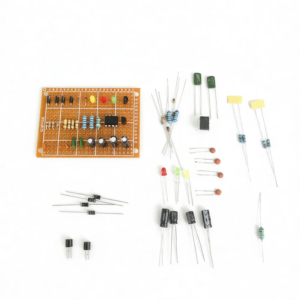 Soldering Skill Training Set Electronic Circuit Learning Board For Beginners DIY Practice Components Assemble Tools Practice