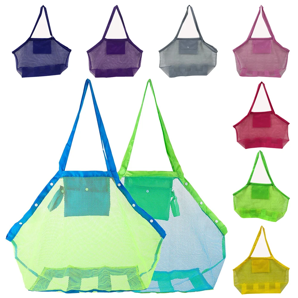 Children Sand Away Protable Mesh Bag Kids Toys Clothes Storage Bags Swimming Large Beach eco Bag Women Cosmetic Makeup Bag