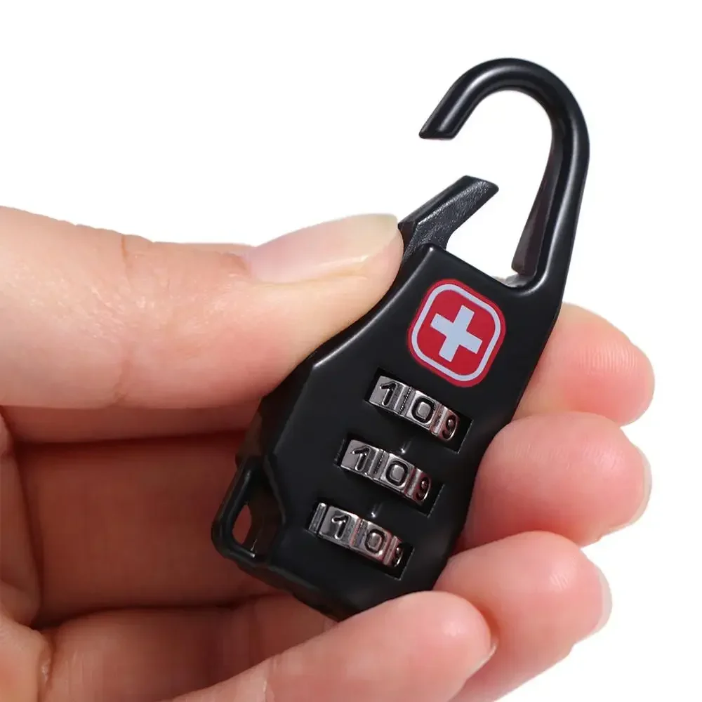 Portable Alloy Lock Mini Lock Number Lock Luggage Lock Combination Code Anti-theft Drawer Cabinet Padlock Luggage Zipper