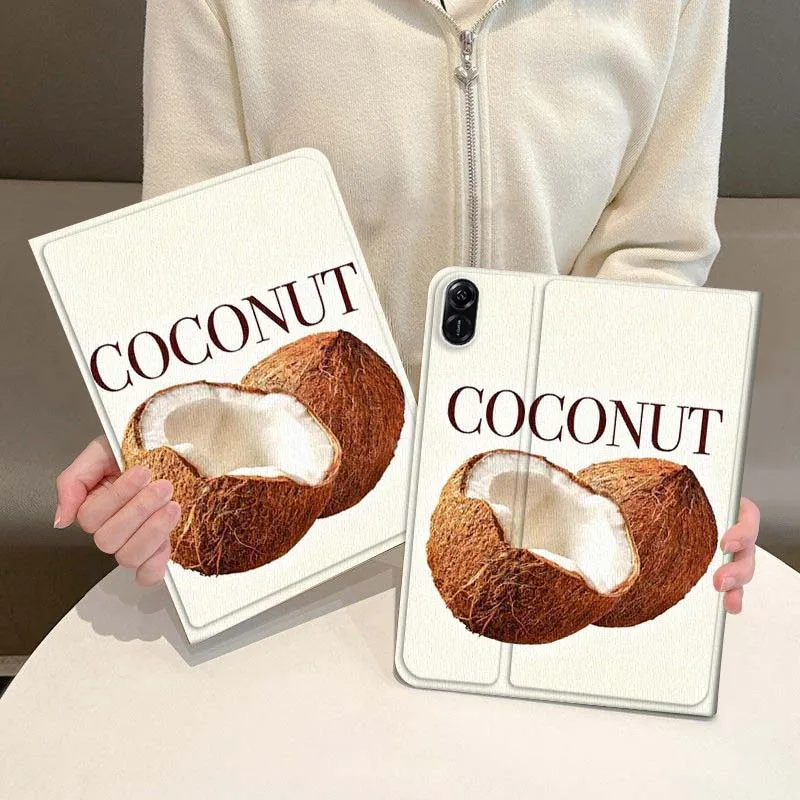 

Coconut Simple Pattern For Honor Magic Pad 6 7 X8 V6 V7 Pro V8 X9 8 V8 9 13 X8a 2 V9 GT X9a X9 GT2 13.3 Inch Tablet Case