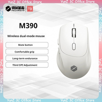 MECHREVO M390 Dual Mode Wireless Mouse Long-life Endurance 3-speed Dpi Adjustment Bluetooth 2.4g Mute Key Comfortable Office