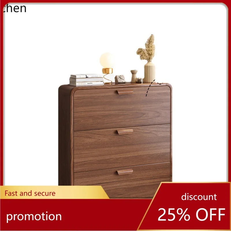 

HT Shoe Cabinet for Home Entrance, Entryway Cabinet, Solid Wood Storage, Space-Saving, Small Apartment, Simple Shoe Rack