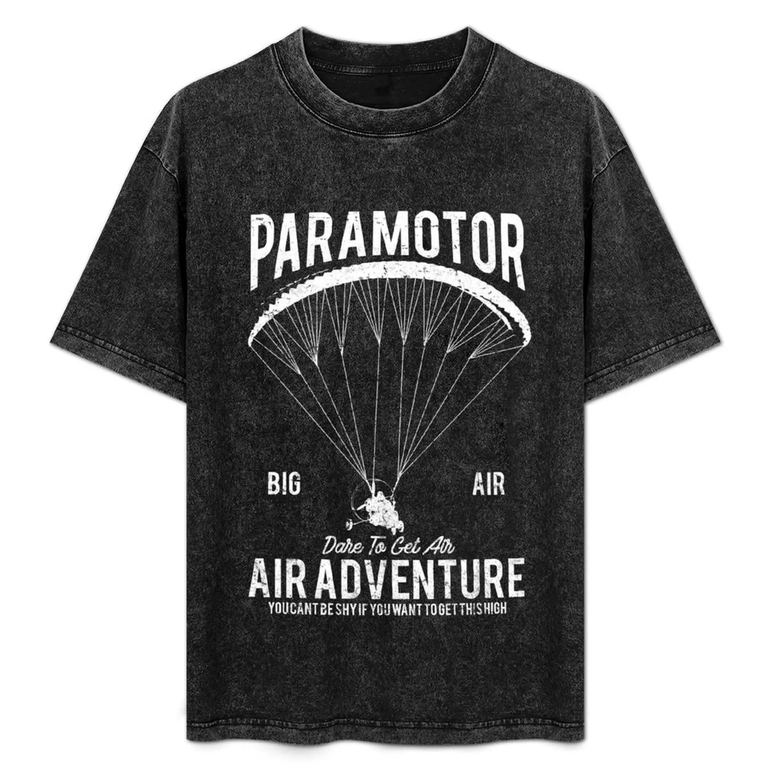 

Paramotor Retro Vintage Distressed Design T-Shirt Big and Tall Casual T-Shirt