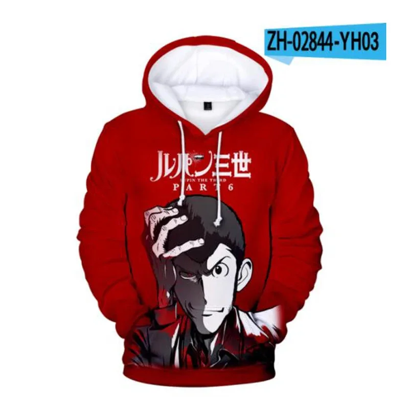 sisi 2233Lupin The 3rd Lupin III 3D Print Oversized Women/Men Hoodie Sweatshirt Streetwear Hip Hop Pullover Hooded Jacket Male T