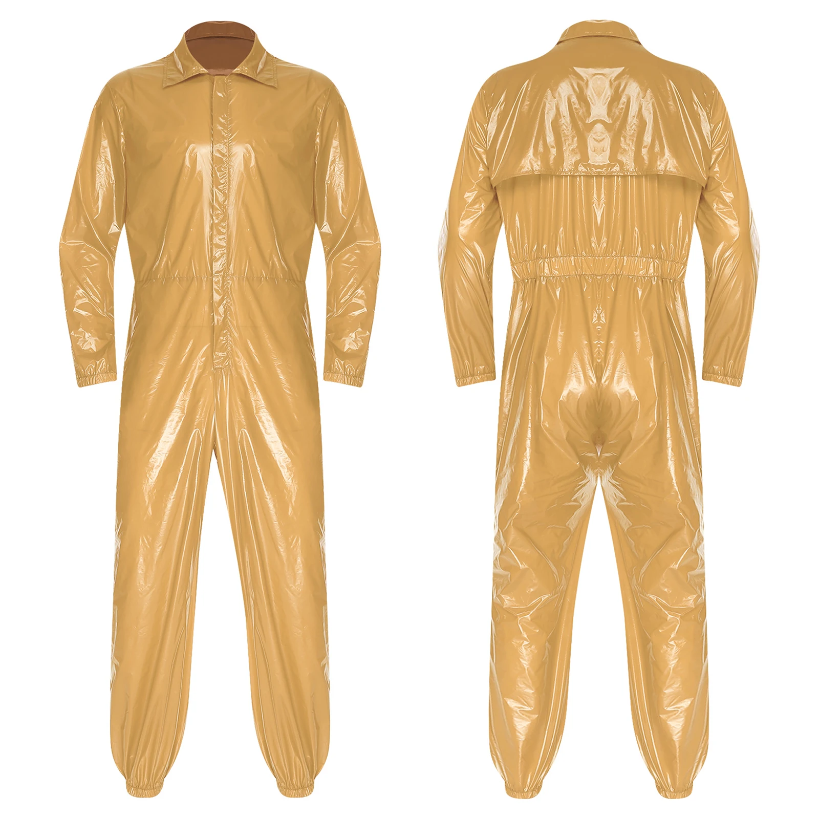 Combinaison imperméable pour hommes et adultes, Anti-poussière, lisse, pour atelier d'usine, body de travail à manches longues, élastique à la taille