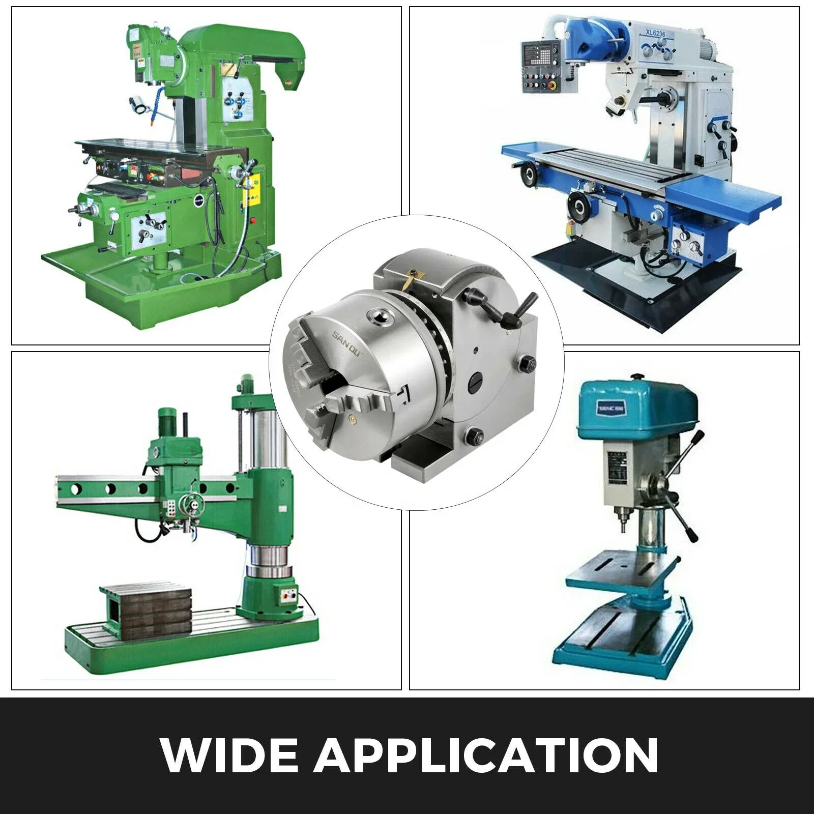 hot sale BS-0-4 Milling machine universal Dividing head