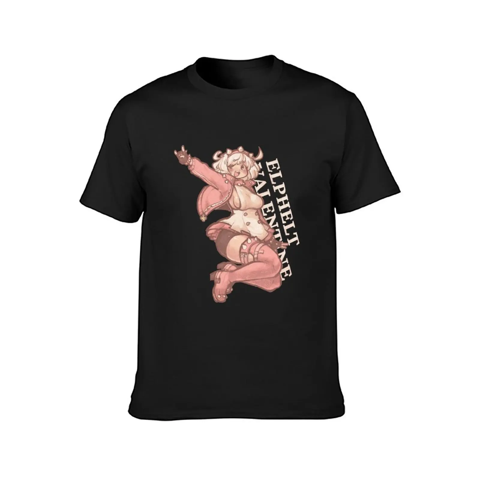 Elphelt Valentine T-Shirt heavyweights anime clothes for a boy t shirts for men cotton