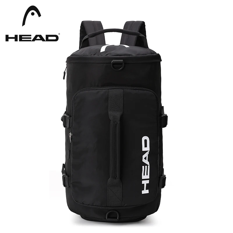 HEAD Waterproof Travel Man Backpack Women Sport Gym Bag with Shoes Compartment Crossbody School Bags Daypack Fits 13.5″ Laptop