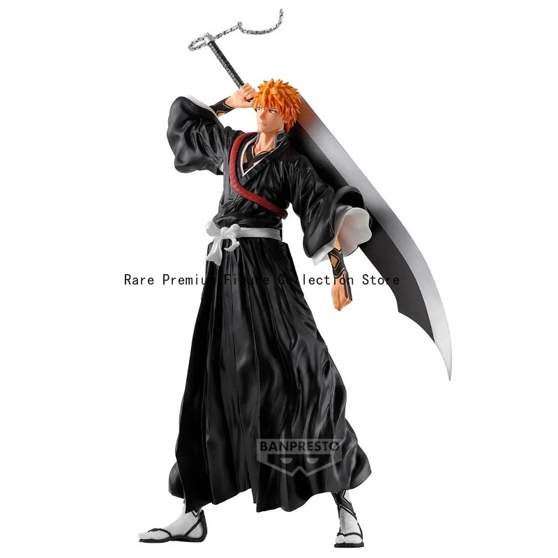 Figura de acción Original Bandai Bleach Ichigo Kurosaki, modelo coleccionable, juguete, regalo de cumpleaños, figura de acción Posable